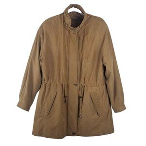 Fleet Street Coat Jacket Women Size Medium Drawstring